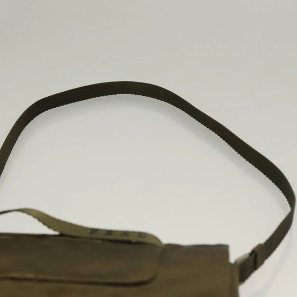 PRADA Shoulder Bag Satin Green Silver Auth 129632 - Picture 9 of 16